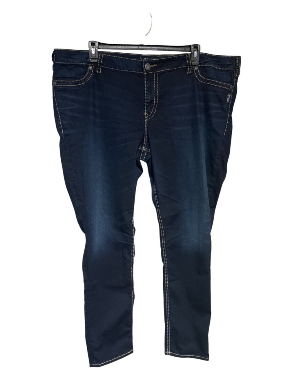 Silver Jeans Co. Womens Jeans. Size 26 Plus Suki Mid Rise Super Skinny Dark Wash
